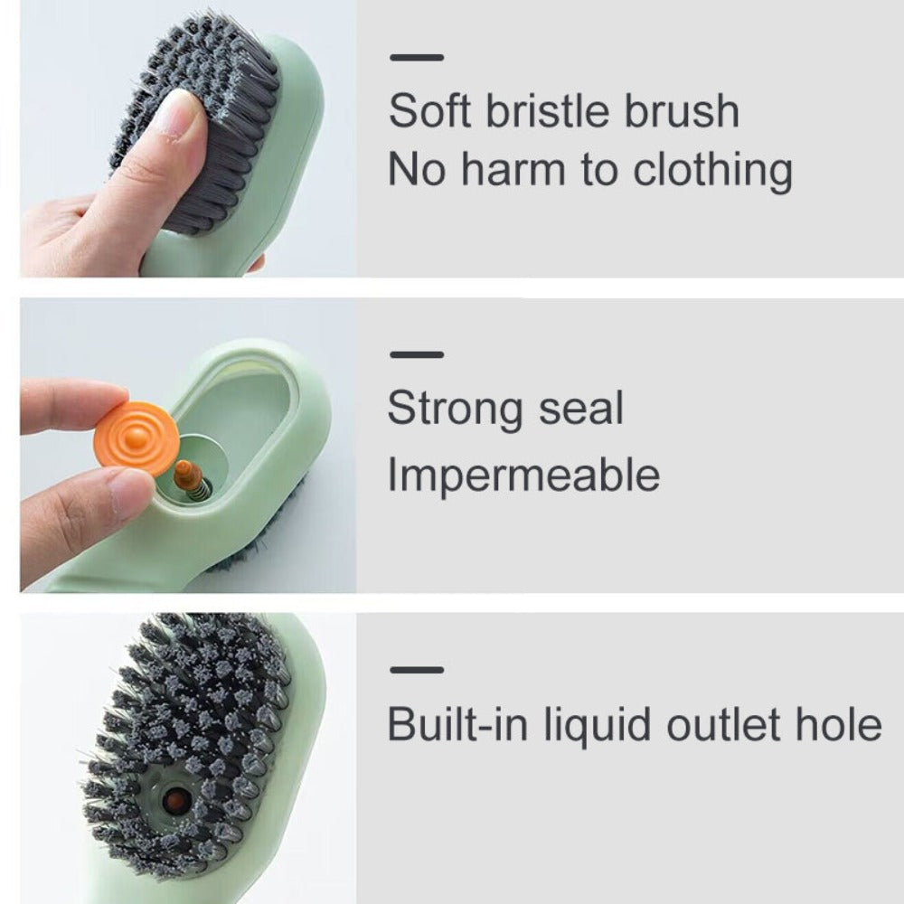 Soft Bristles Automatic Liquid Discharge Cleaning Brush Household For Daily Use